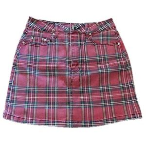 Forever 21 • Red • Plaid • Mini • Skirt • Punk • Rock • Women’s • Small •